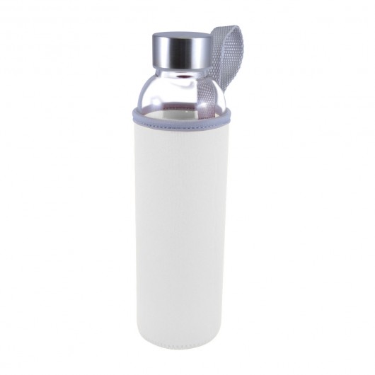 White Promotional Neoprene Glass Bottles